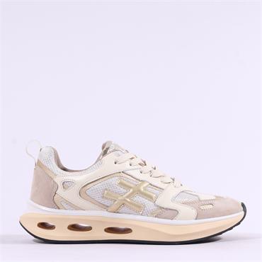 Another Trend X Mesh Upper Sport Trainer - Cream Gold